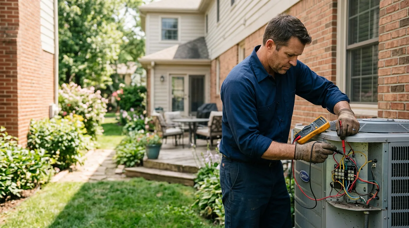 HVAC technician working near Jacobs Creek, PA